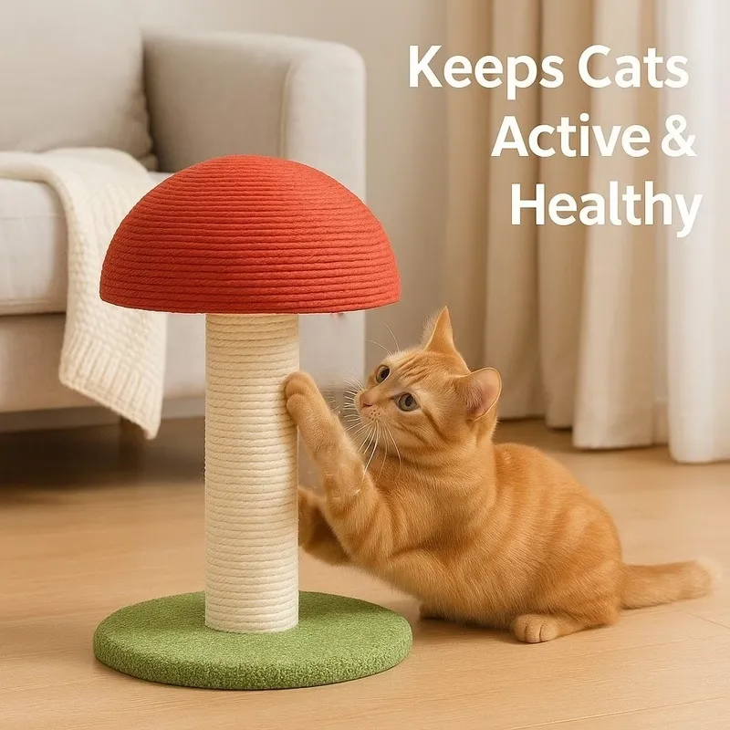 Mushroom Cat Scratching Post