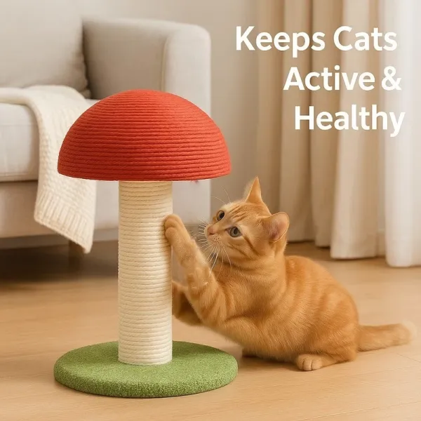 Mushroom Cat Scratching Post