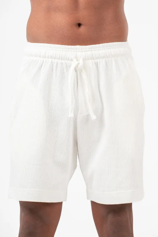 Textured Versatile Casual Shorts