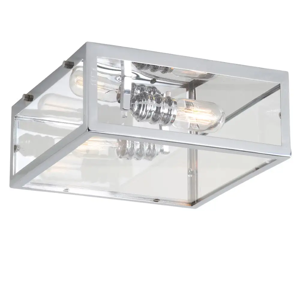 Accent Metal Glass LED Flush Mount