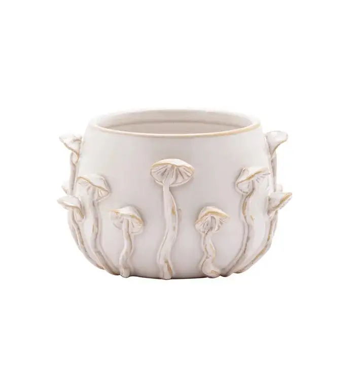 Dimensional Mushroom Accent Planter