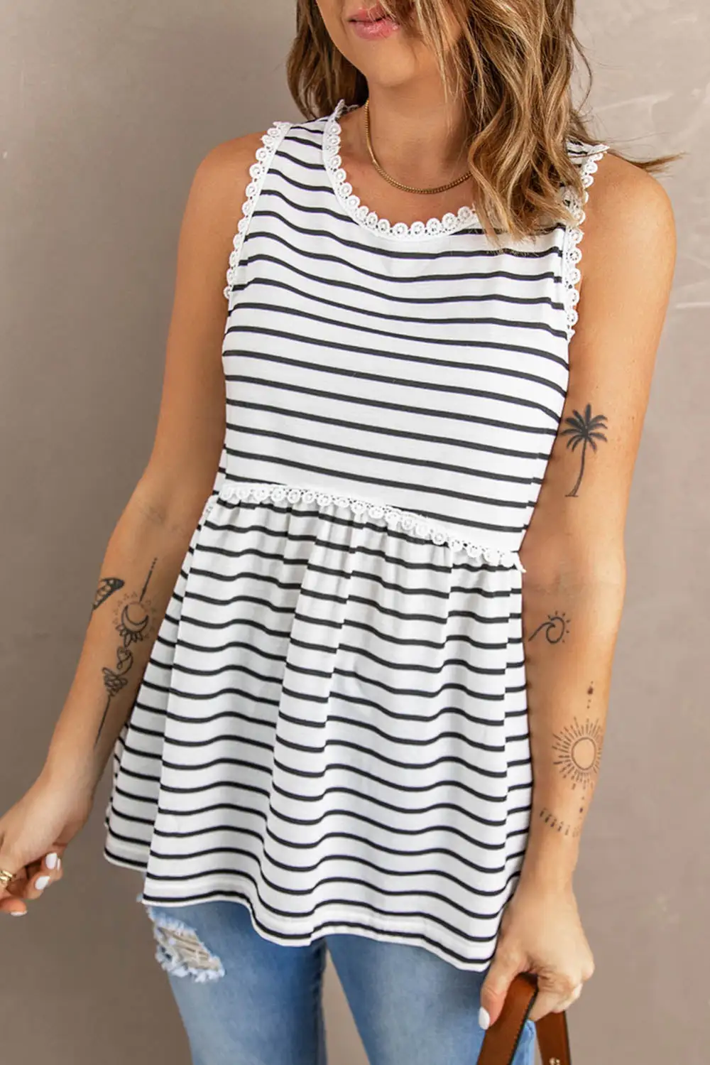 Relaxed Striped Tank Top