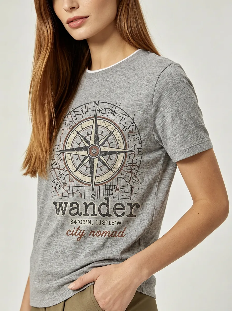 Travel Wanderlust Compass T-Shirt