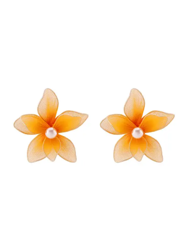 Ornate Hammered Accent Earrings