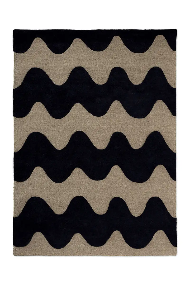 Wool Tufted Wave Area Rug