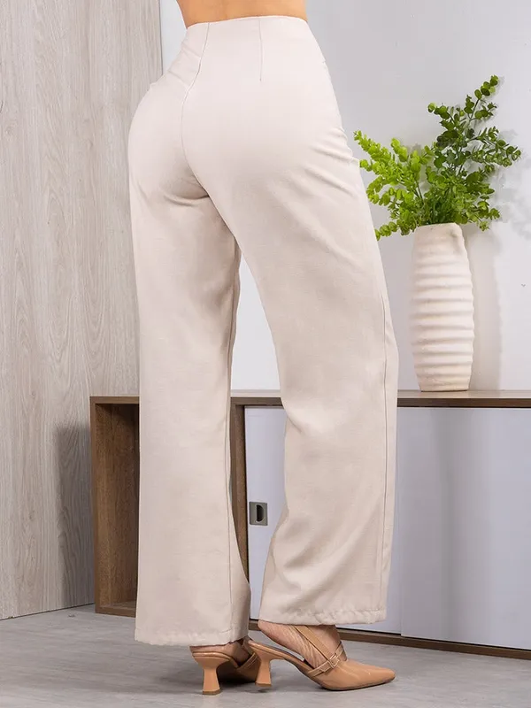Belted High Waist Trousers