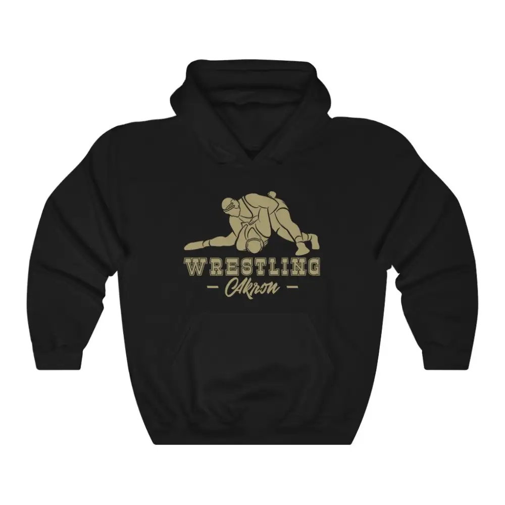 Relaxed Fan Style Wrestling Graphic Pullover Hoodie