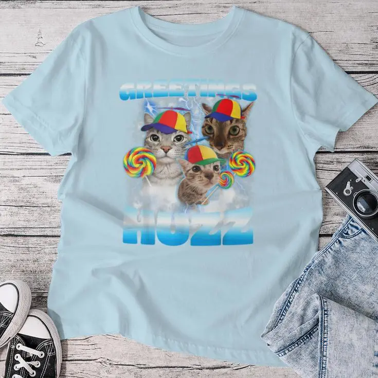 Cat Meme Greetings T-shirt