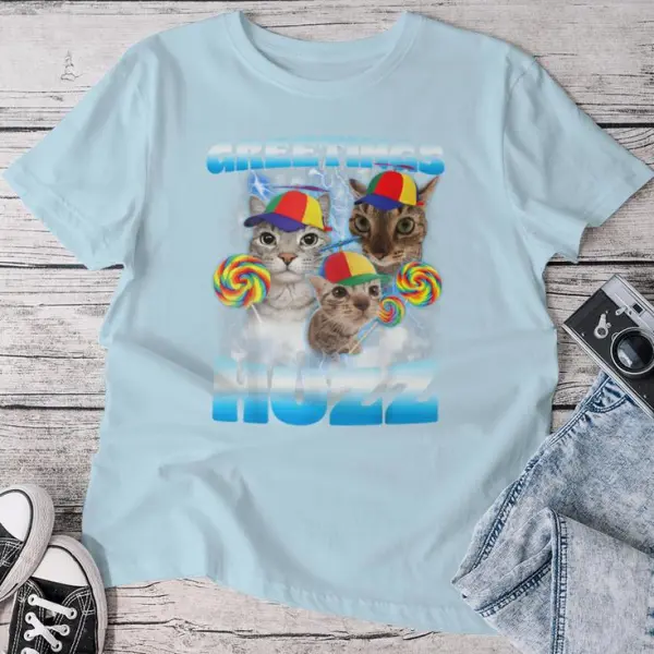 Cat Meme Greetings T-shirt