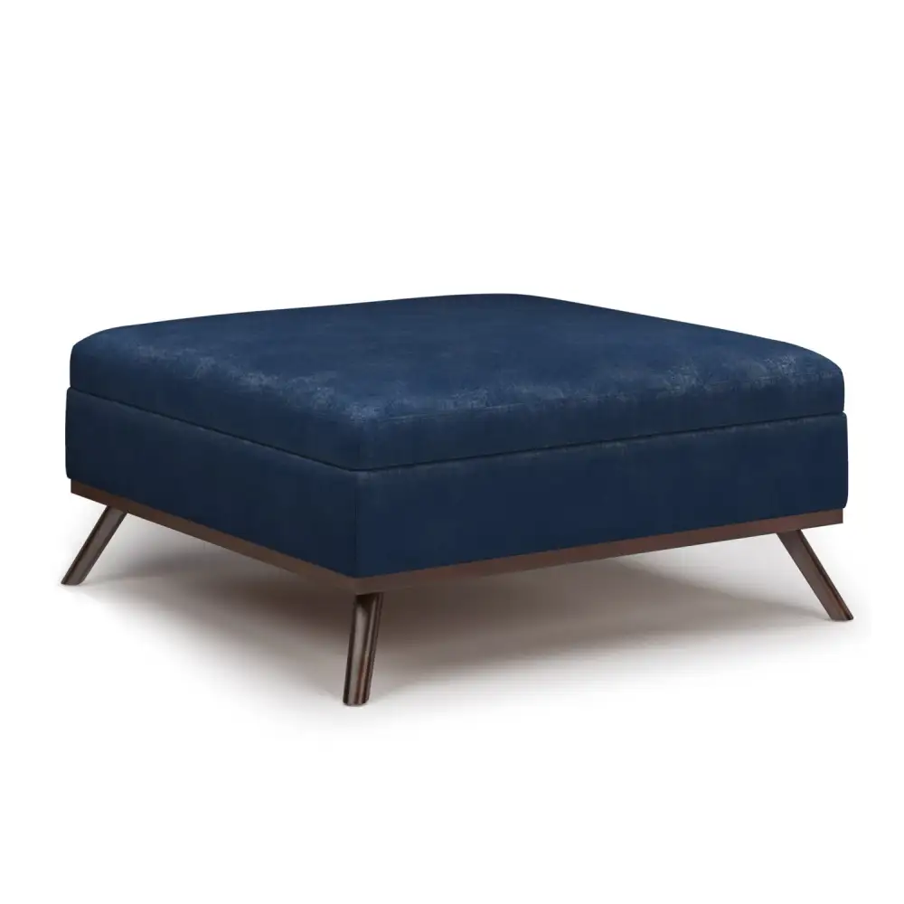 Square Coffee Table Storage Ottoman