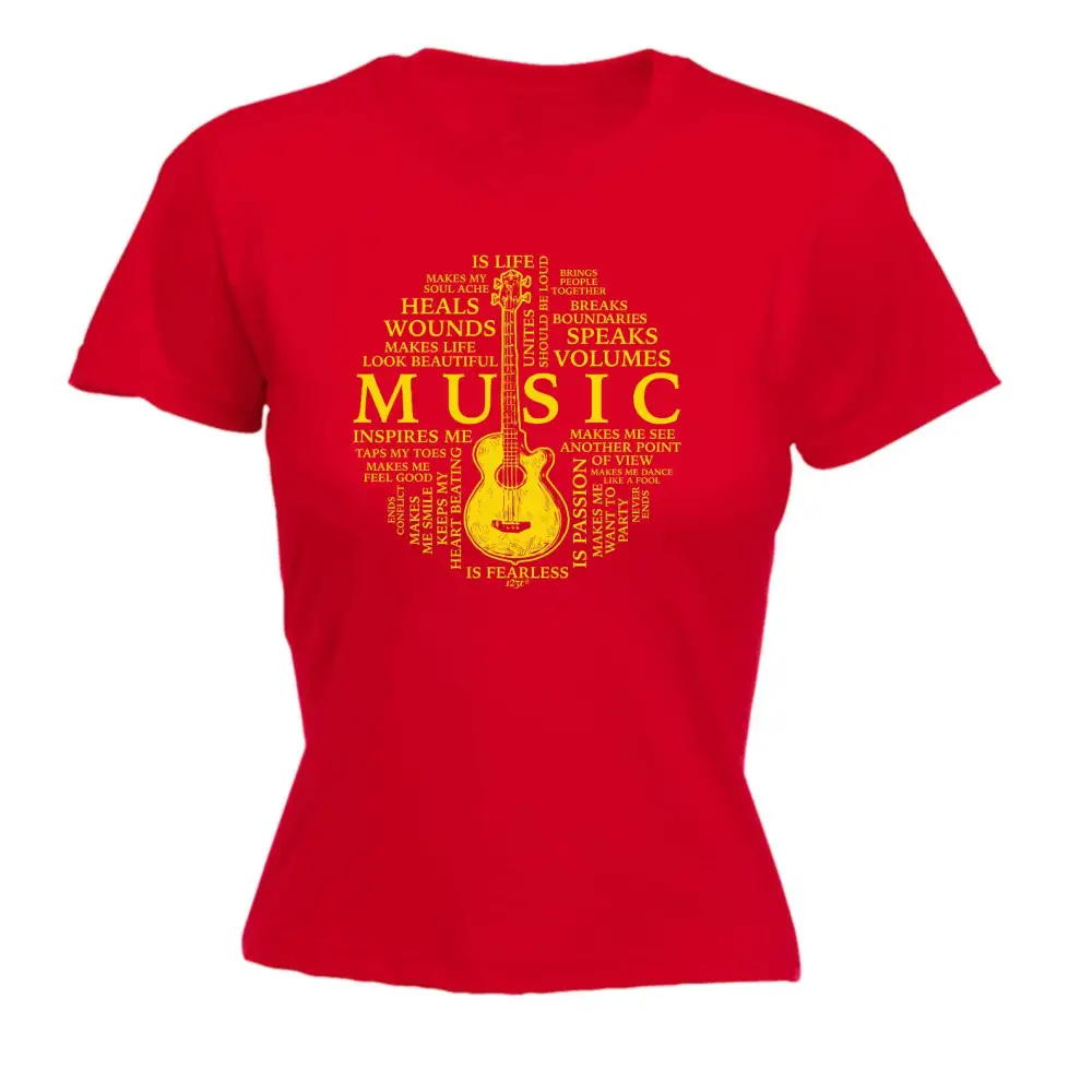 Music Meaning Graphic Fitted Tee