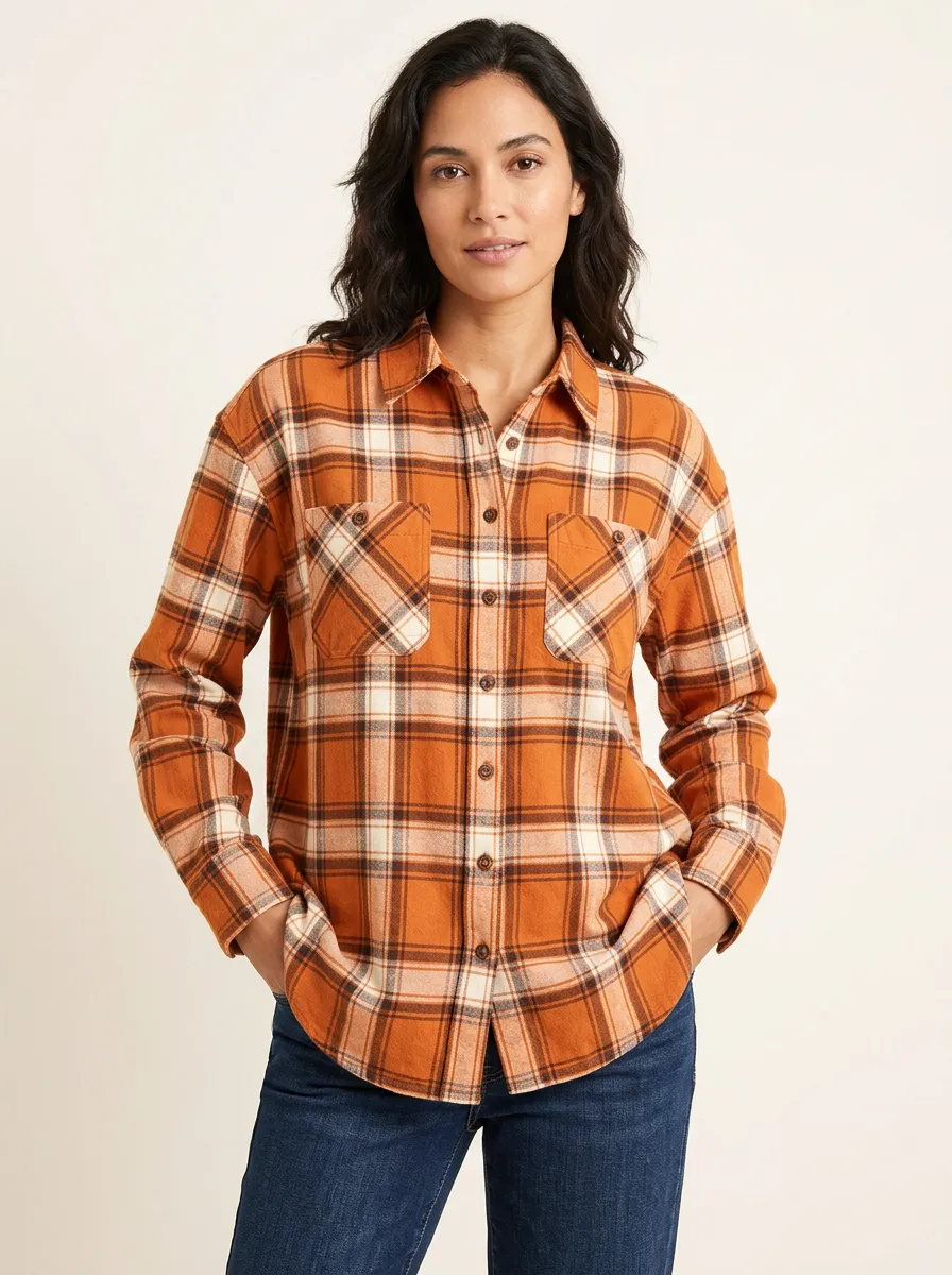 Everyday Printed Plaid Plaid Long-Sleeve Shirt