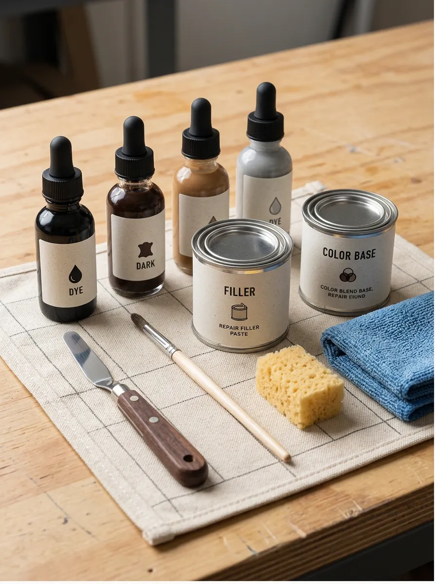 Automotive Leather Dye and Filler Repair Kit