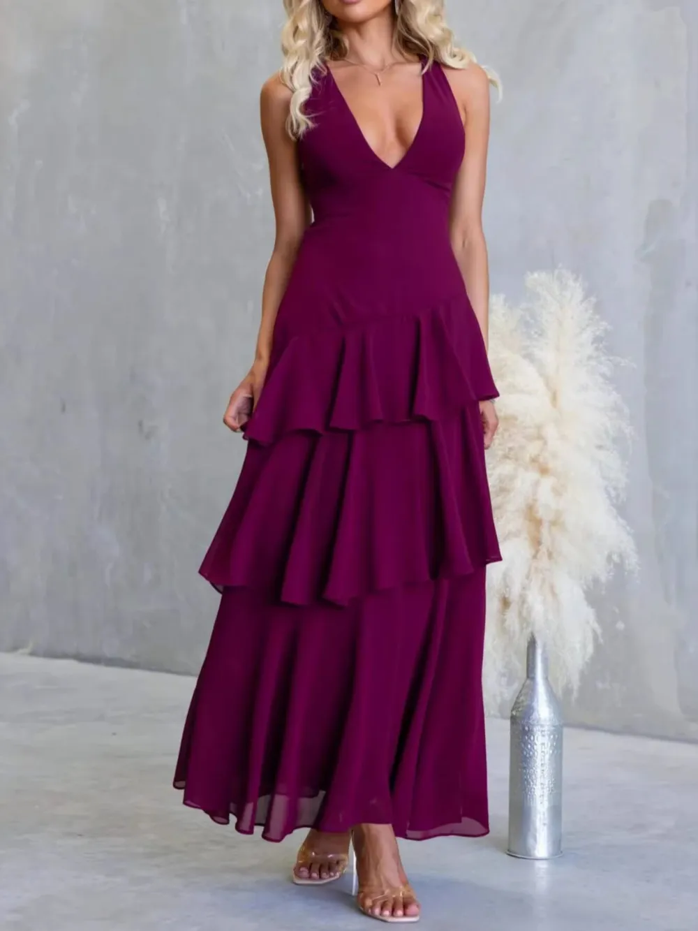 Classic Sleeveless Maxi Dress