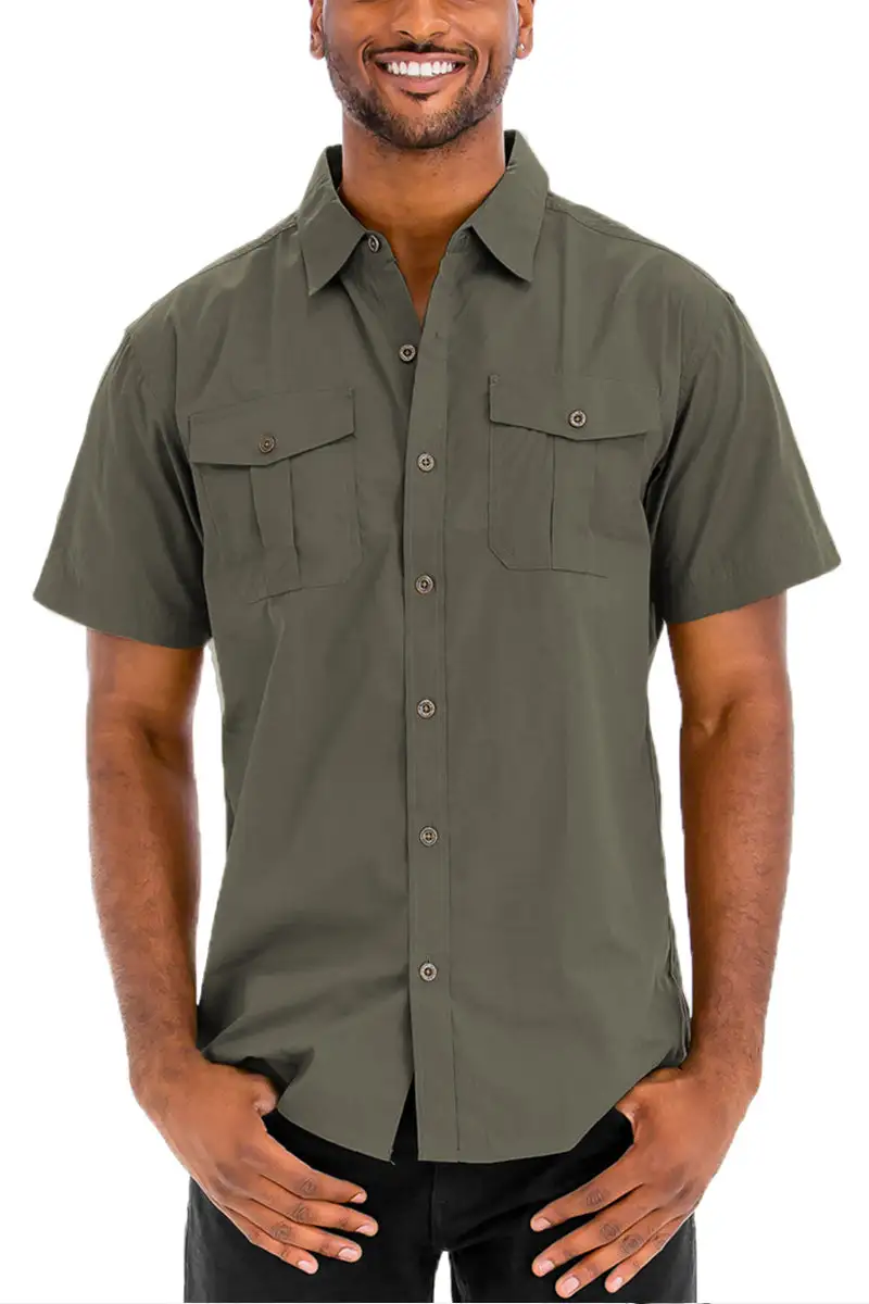 Two Pocket Button-Up Shirt