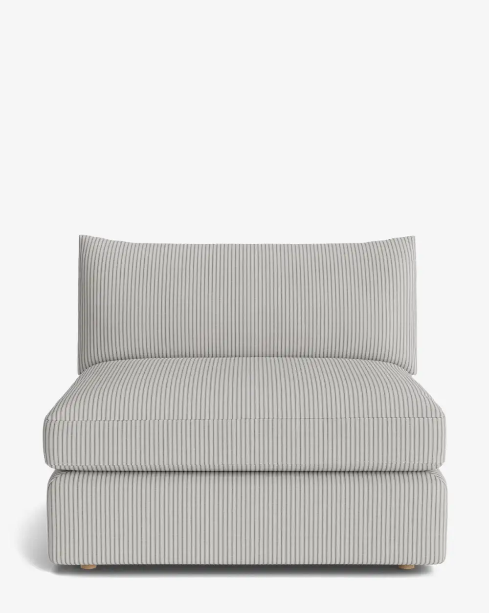 Plush Modular Armless Seat