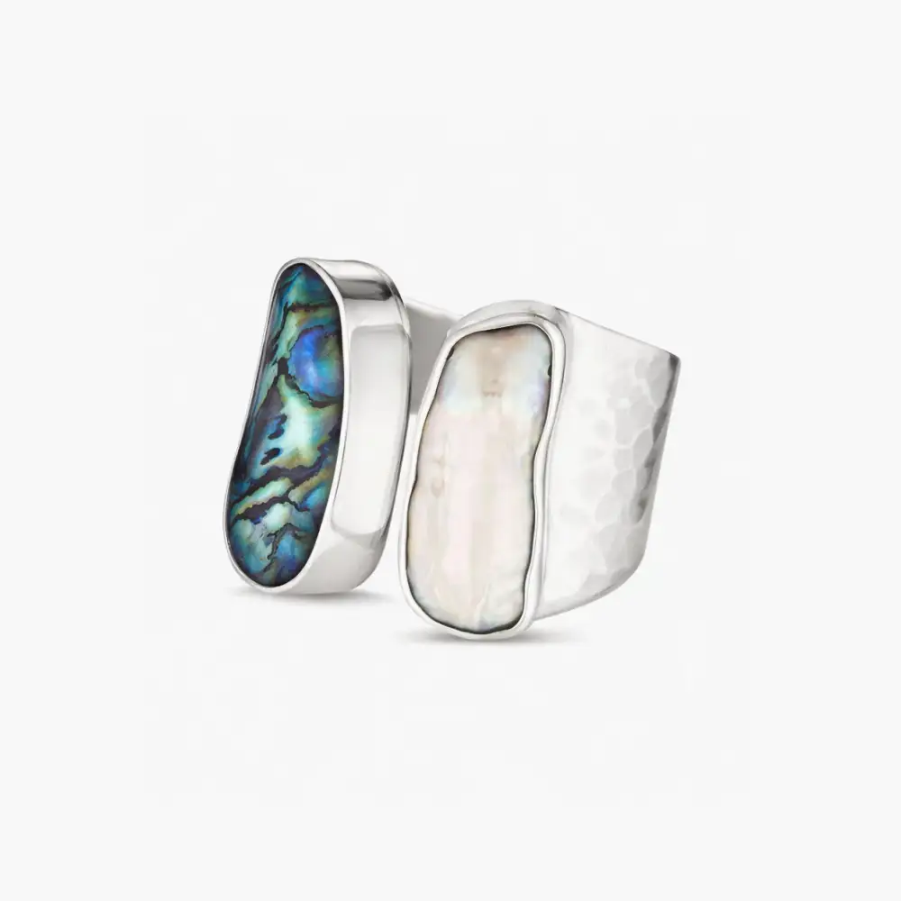 Paua Mother Of Pearl Ring