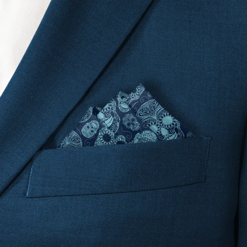 Minimal Composed Food And Drink Motif Pocket Square