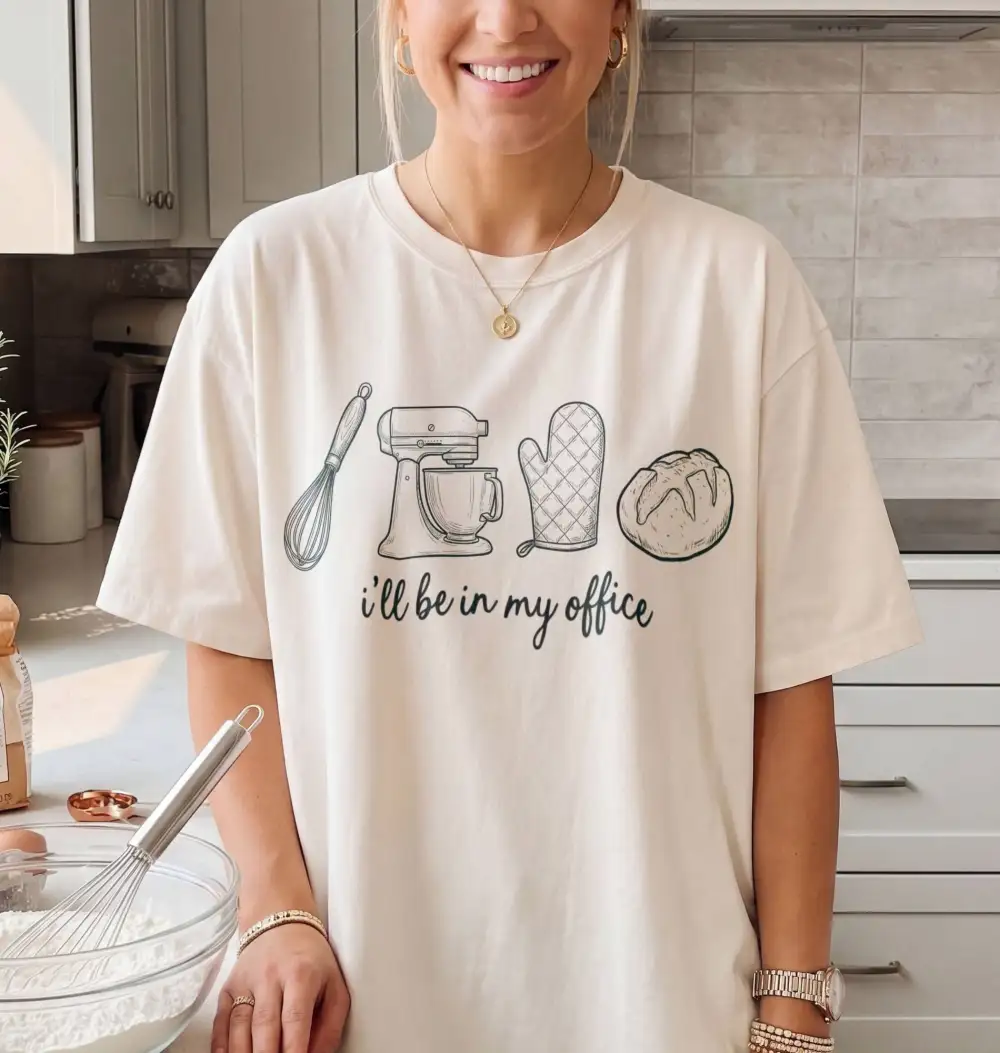 Baking Workspace Everyday Graphic Cotton Tee