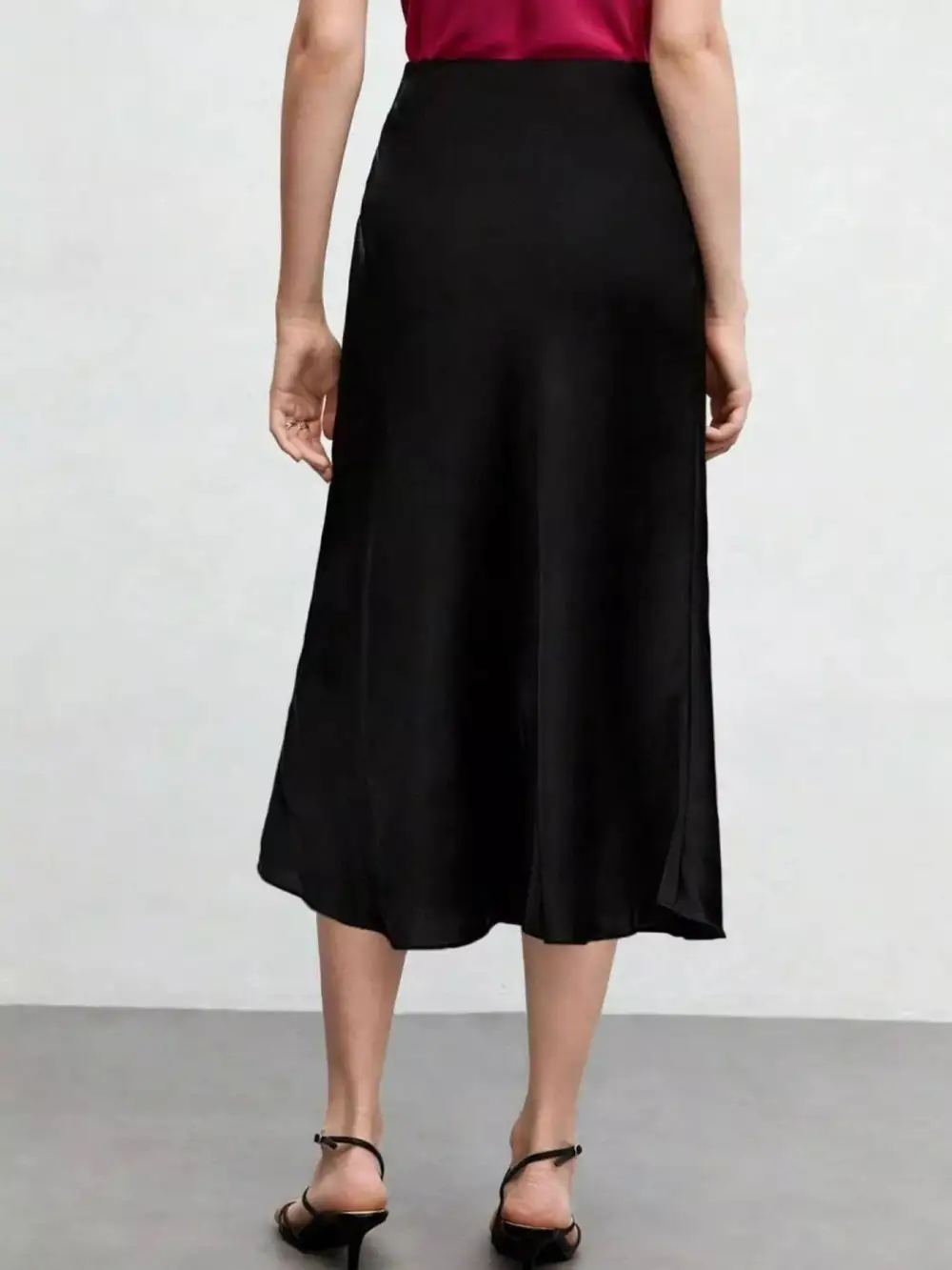 Everyday High Waist Midi Skirt
