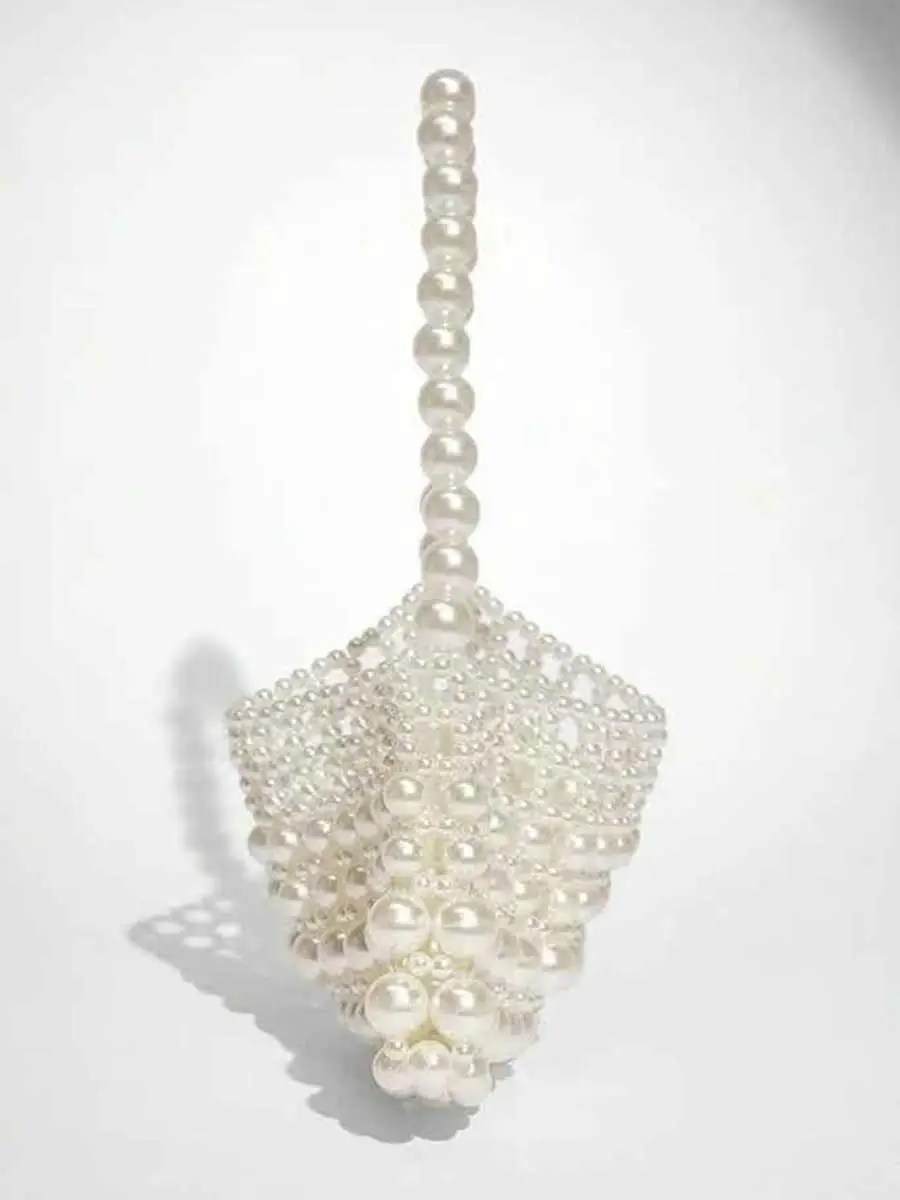 Ramona Pearl Beaded Shoulder Bag