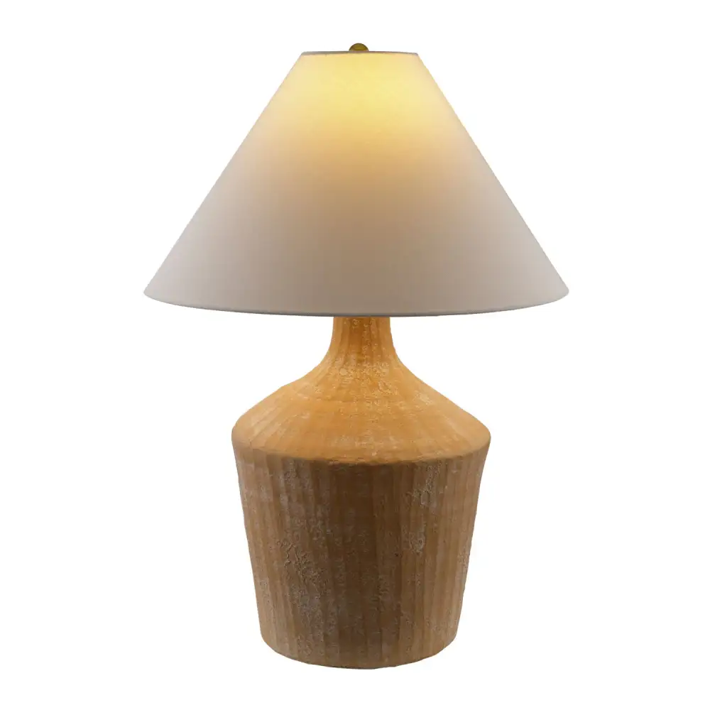 Glazed Ceramic Iron Table Lamp