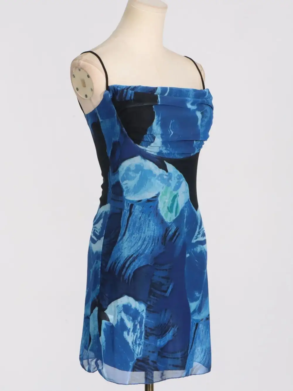 Drape Cowl Mini Dress