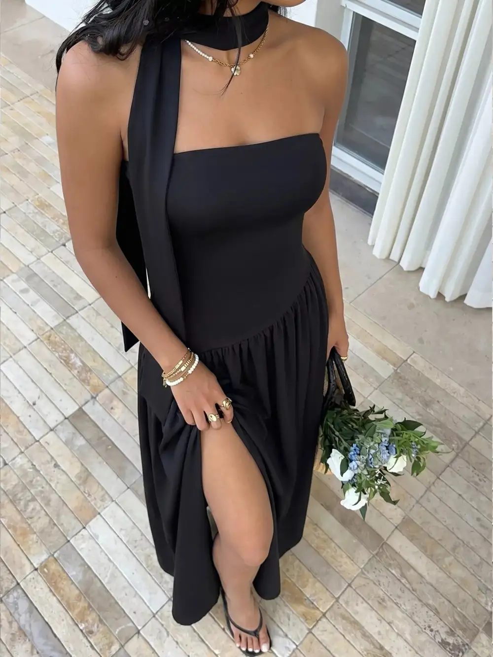 Polished Classic Maxi Dress
