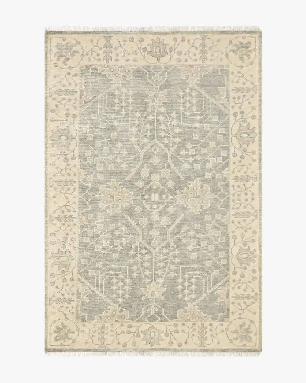 Hand-Knotted Wool Area Rug