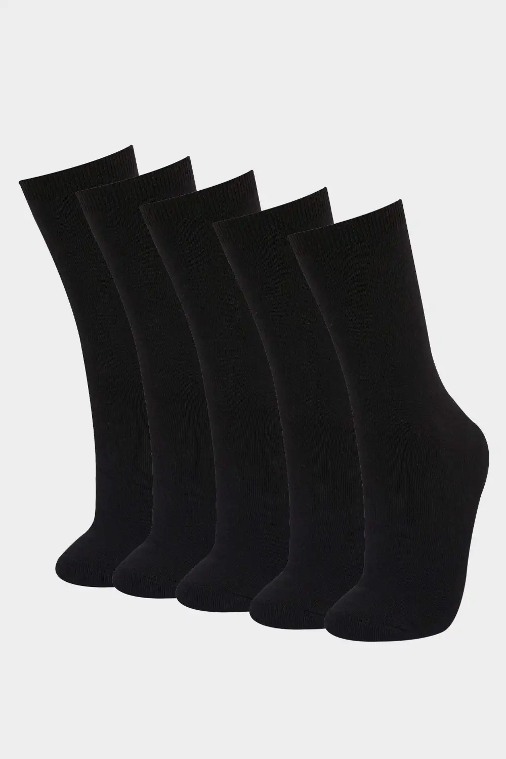Five Pairs Of Pure Cotton Knee-High Socks