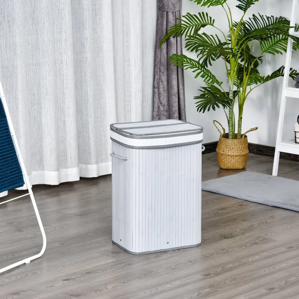 Wooden Foldable Laundry Storage Basket