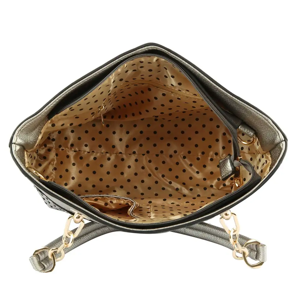 Rhinestone Accent Accented Set Tote Bag