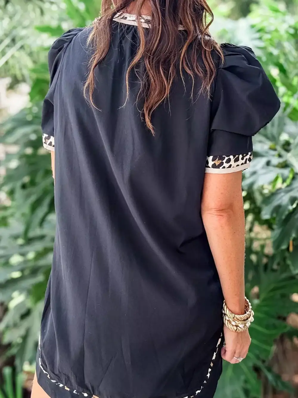 Finish Puff Sleeve Mini Dress