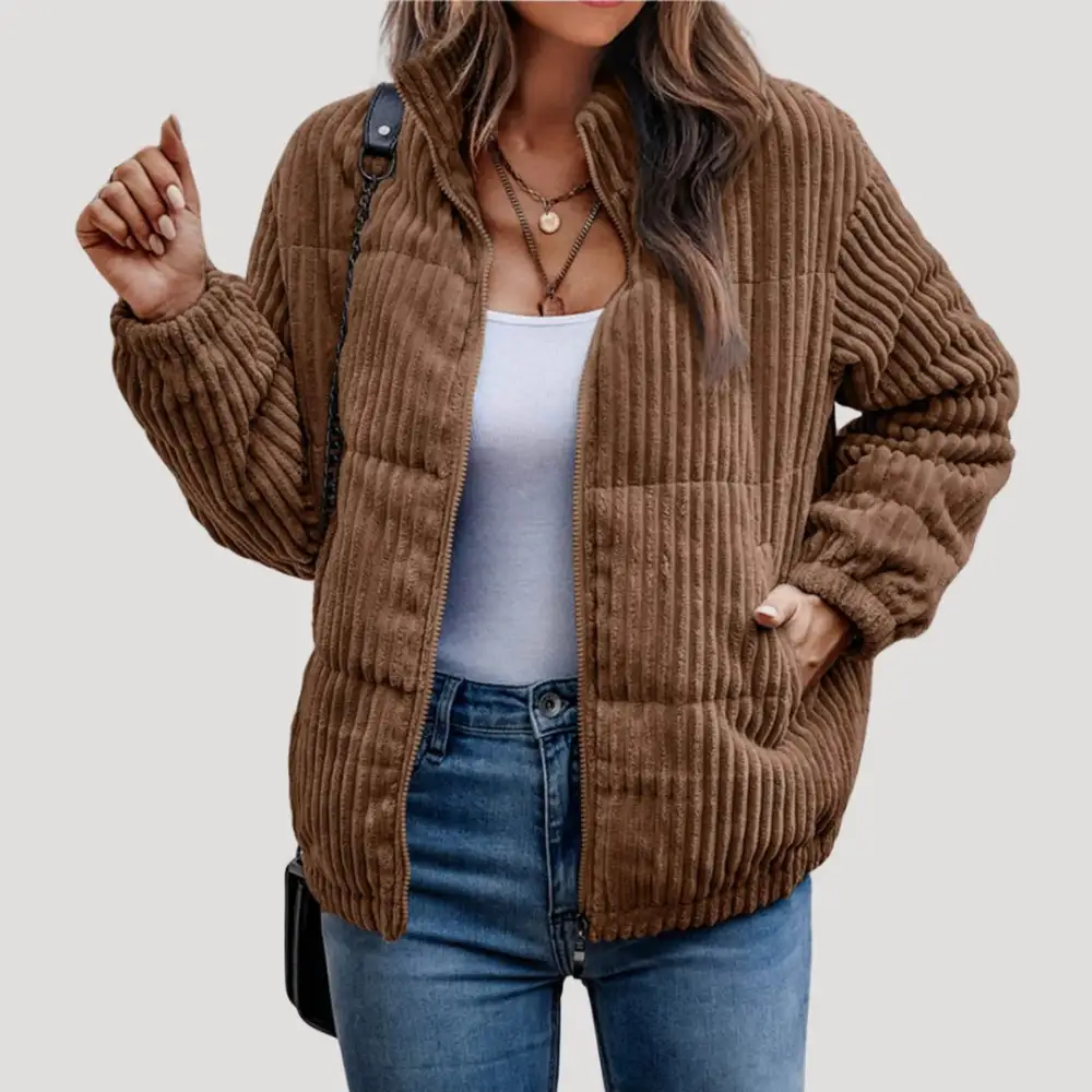 Modern Contemporary Relaxed Bomber Jacket