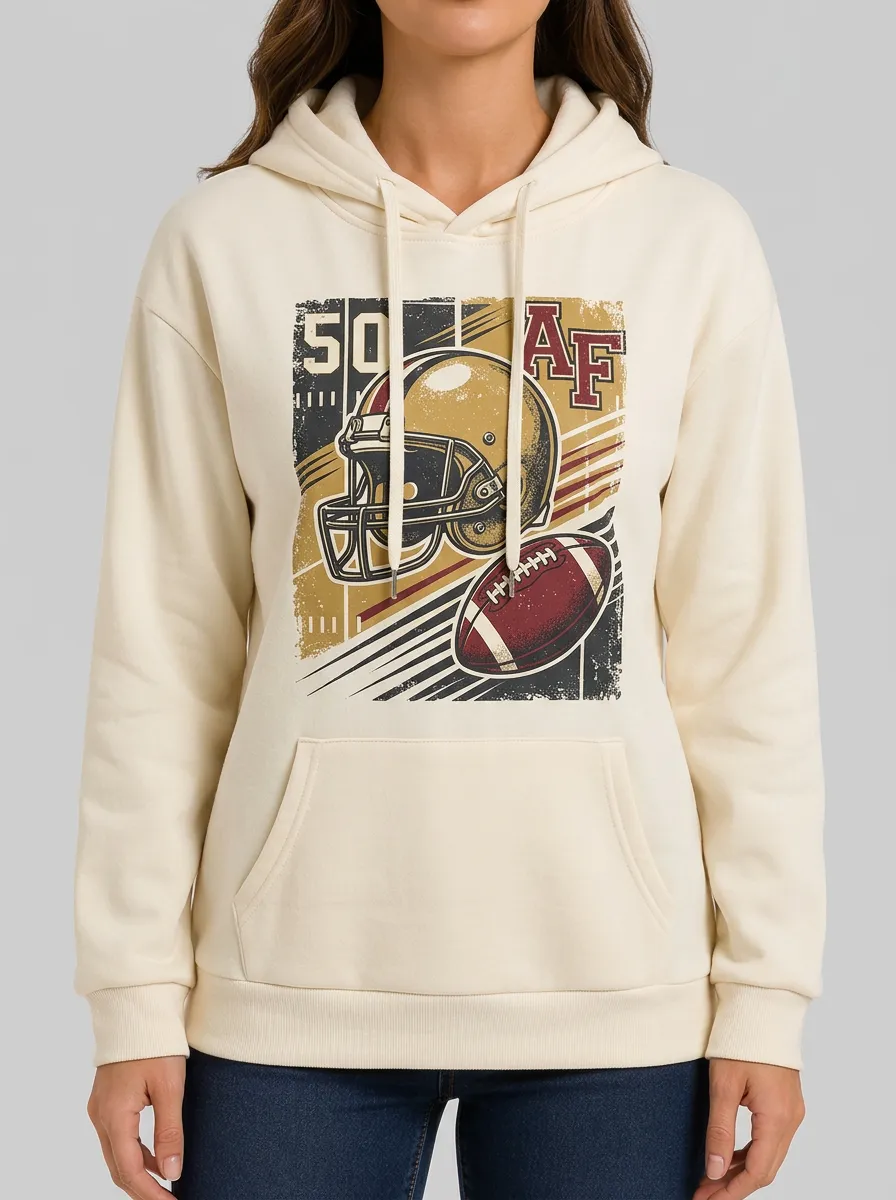 Women's End Zone Heritage Football Hoodie