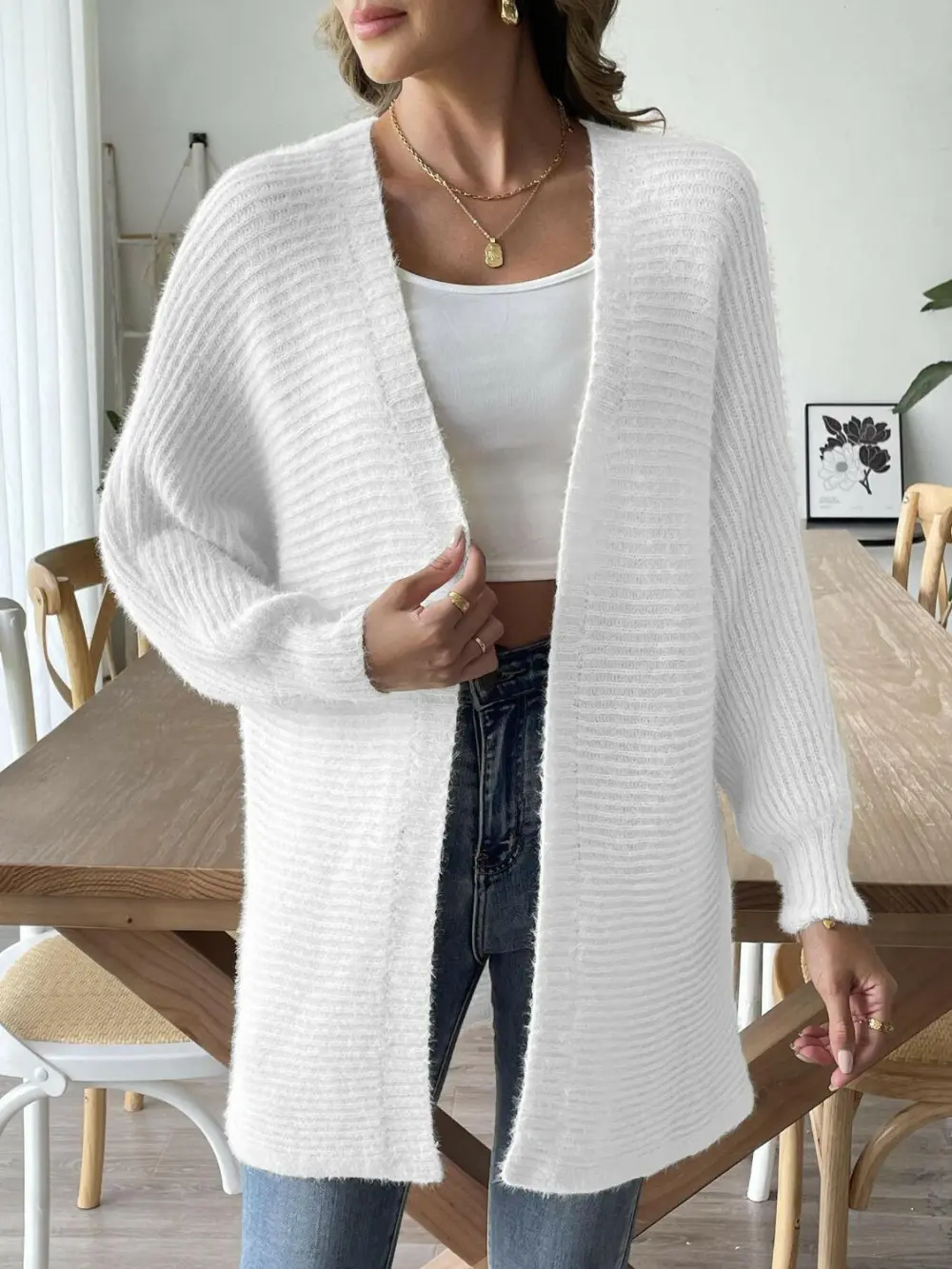 Modern Open Front Modern Cardigan