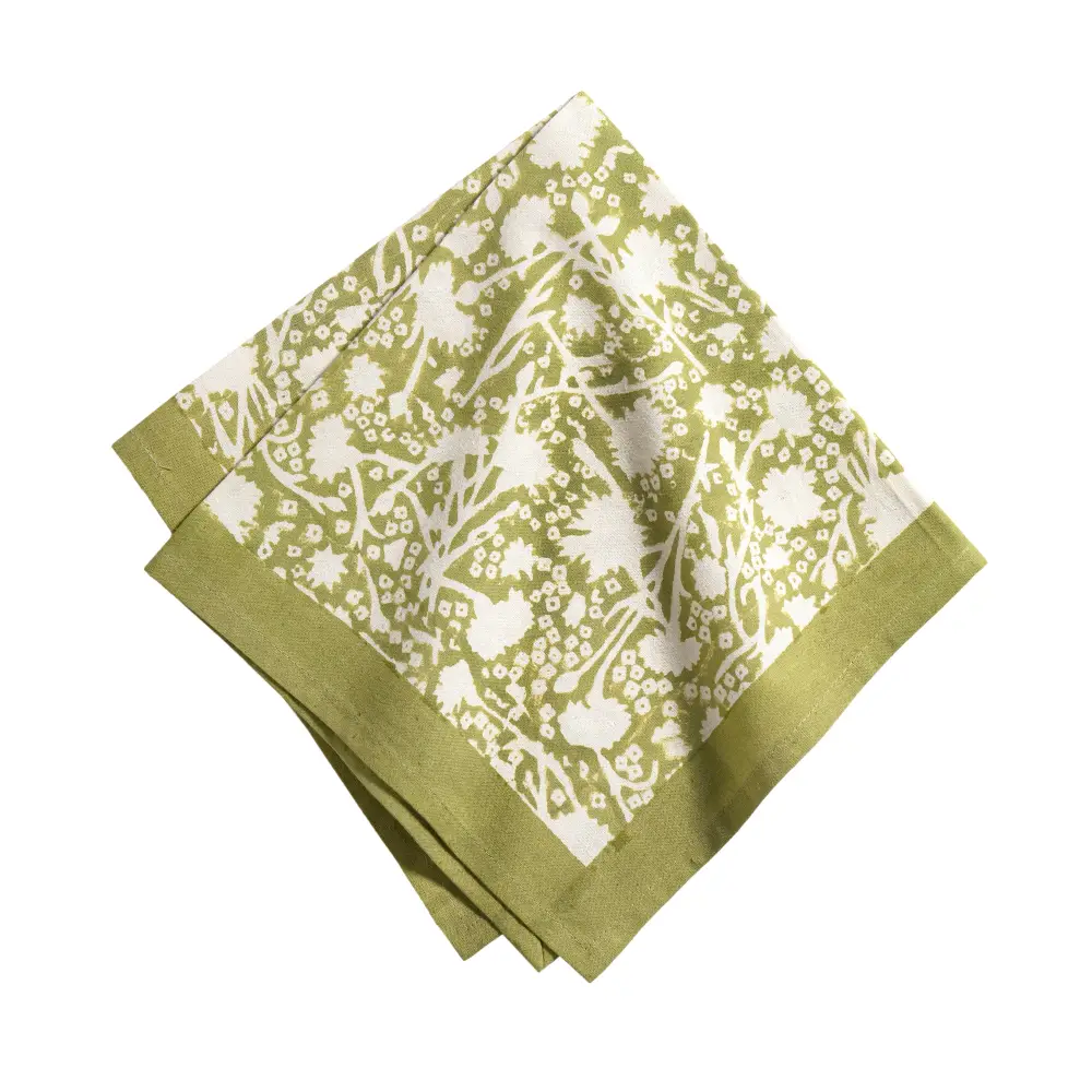 Refined Meadow Floral Napkin Set