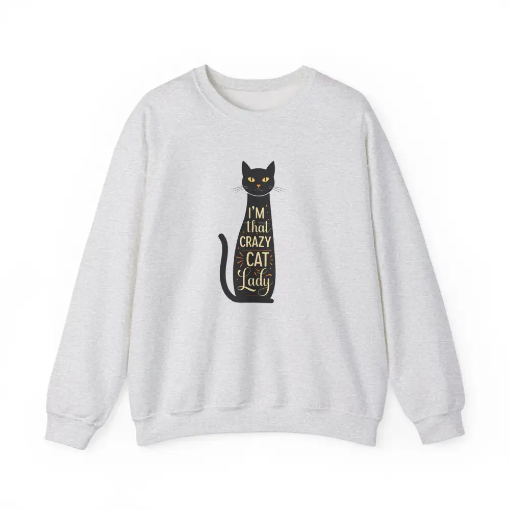 Cat Lady Graphic Crewneck Sweatshirt