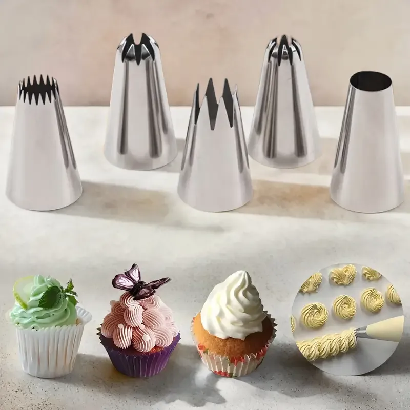 5pcs Piping Tips Set Cake Making Tools