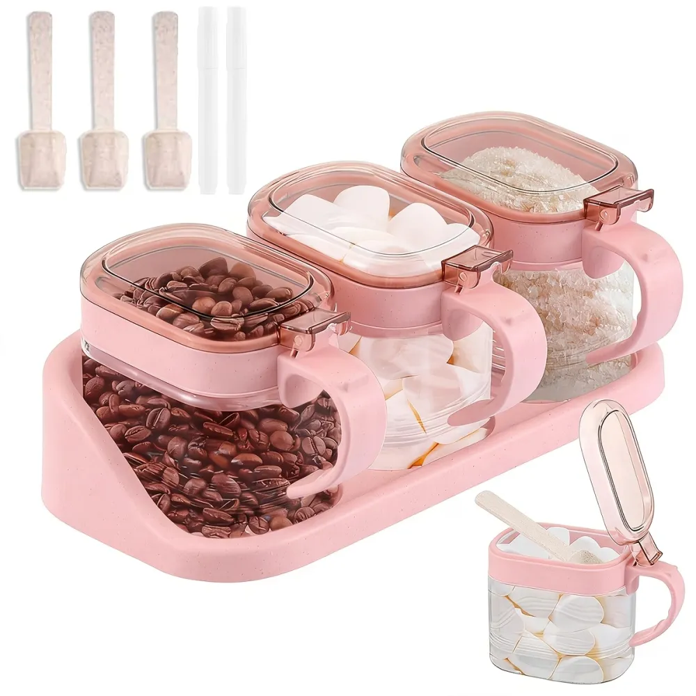 Glass Storage Jars Set