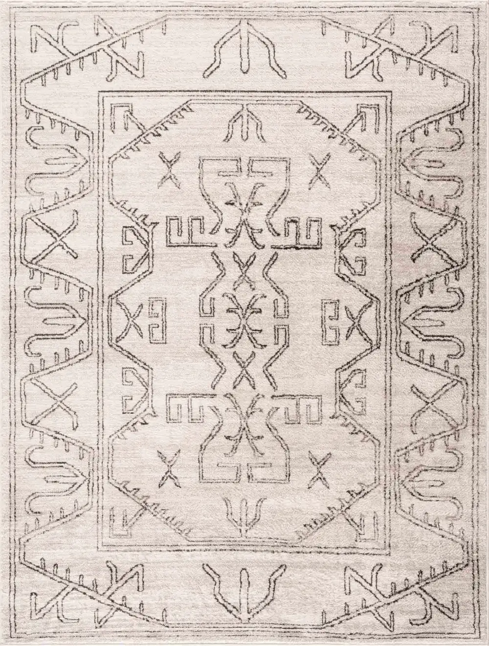Polished Bohemian Polypropylene Area Rug