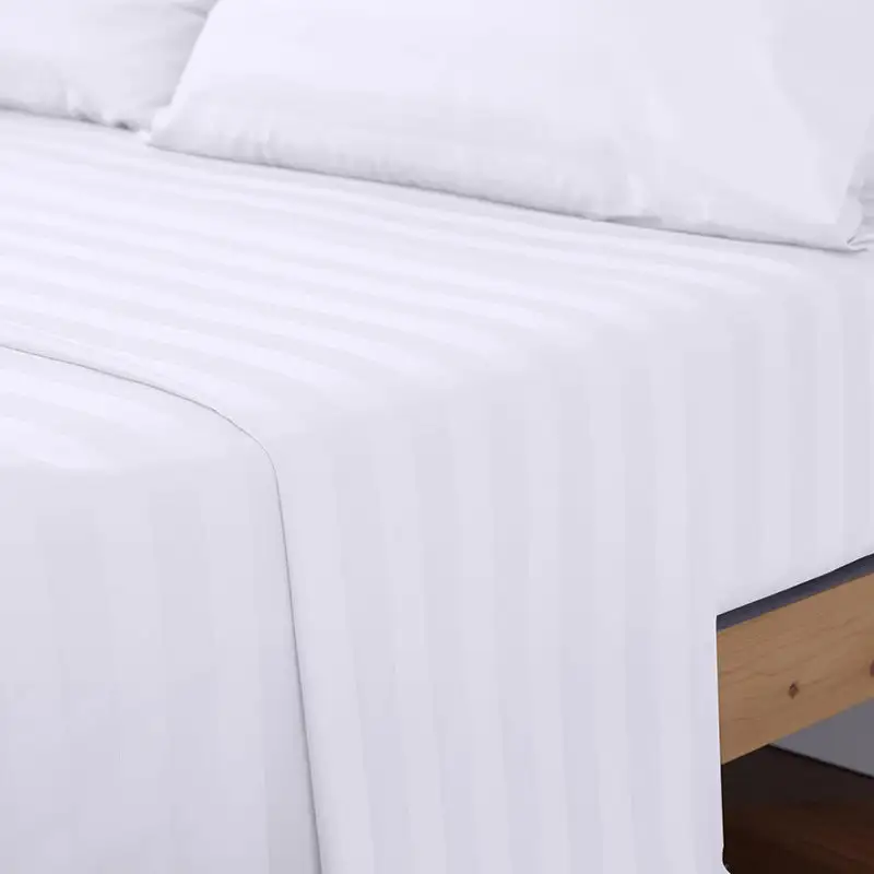 Sateen Stripe Quilt Cover Set In Cotton