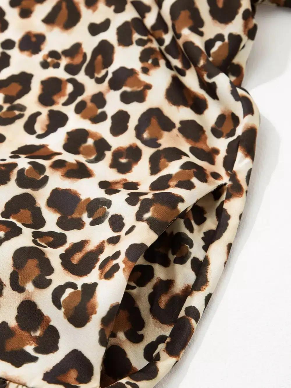 Striped Animal Print Mini Dress