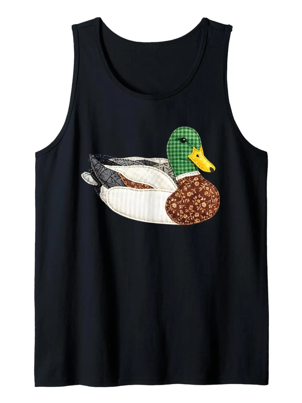 Patchwork Mallard Duck Print Tank Top