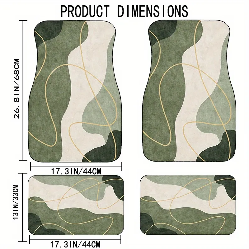 4 Pcs Modern Car Floor Mats