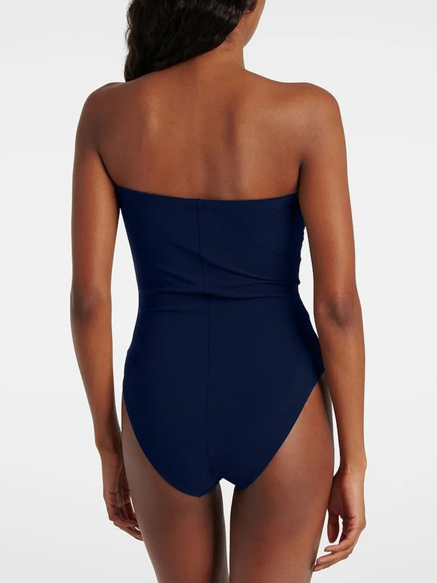 Aria Color-Blocked Floral Swimsuit Set
