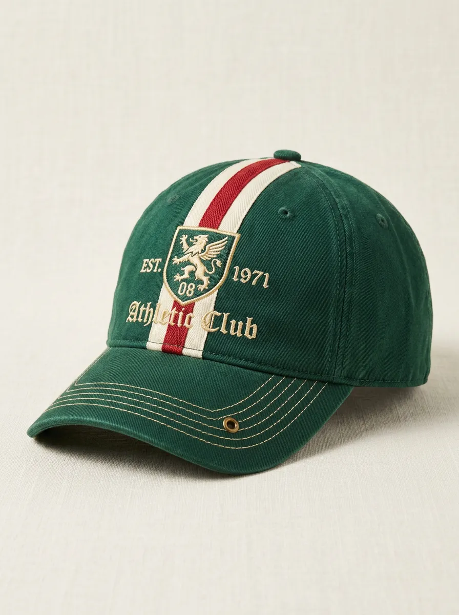 Unisex Athletic Club 1971 Lion Crest Embroidered Baseball Cap