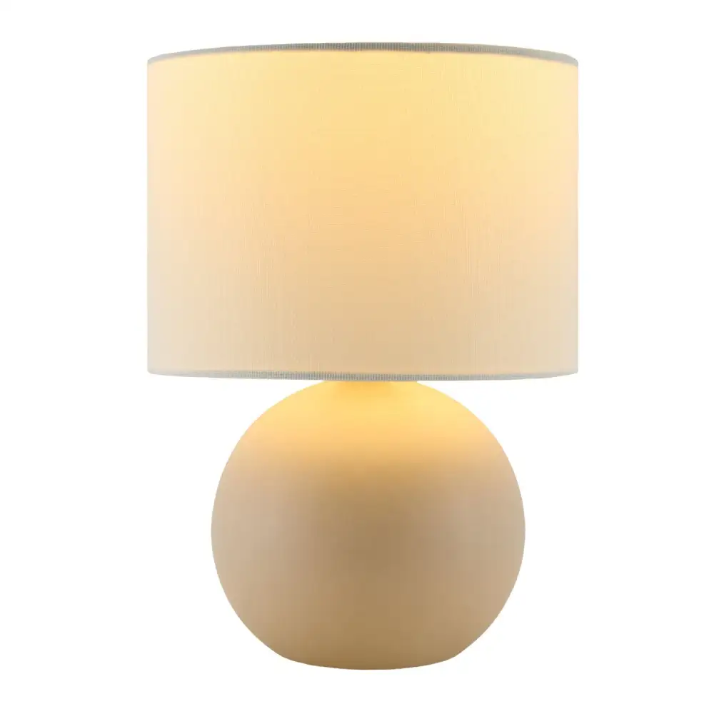 Glazed Linen Shade Modern Ceramic Table Lamp