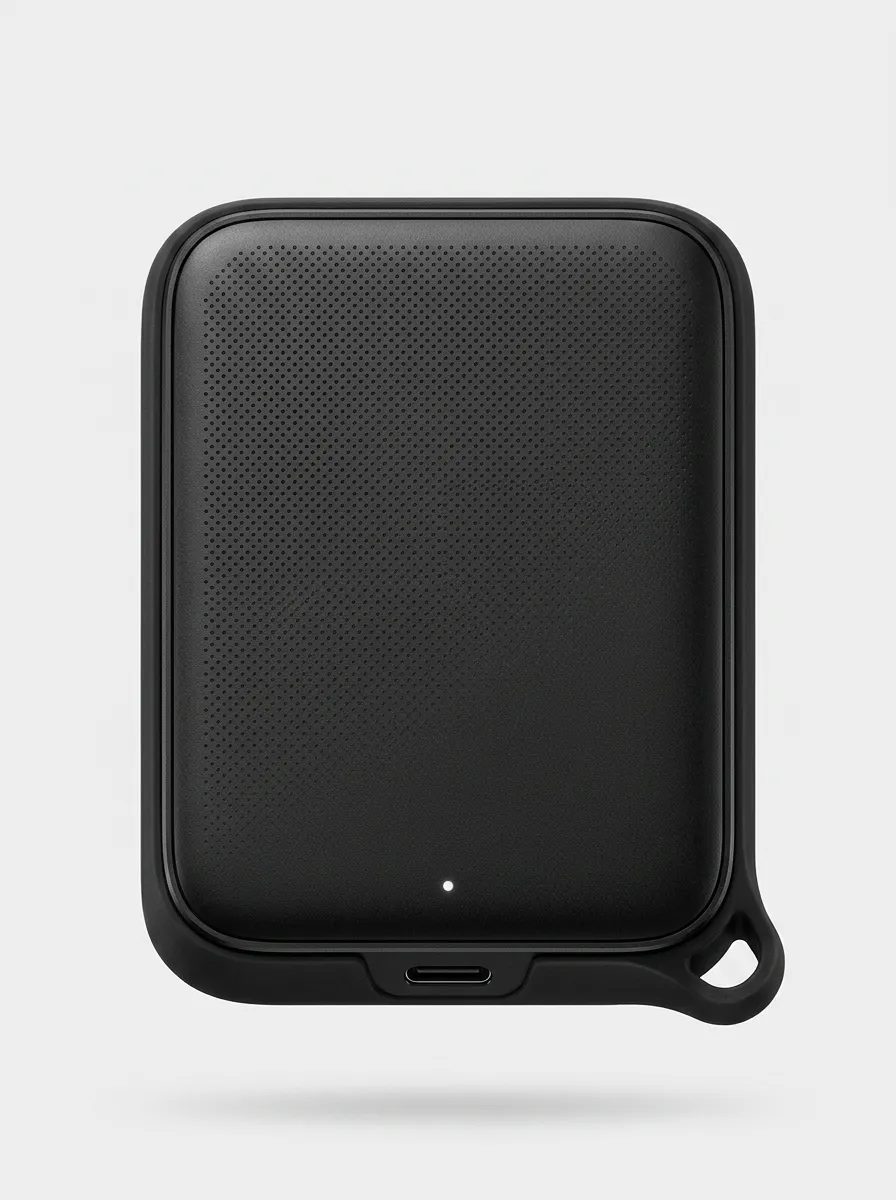 Portable External Solid State Drive Dotted Grip Finish