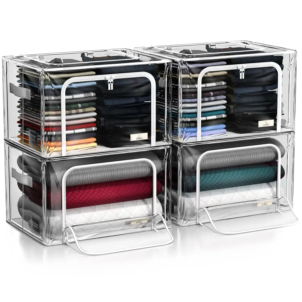 Storage Bins With Metal Frame